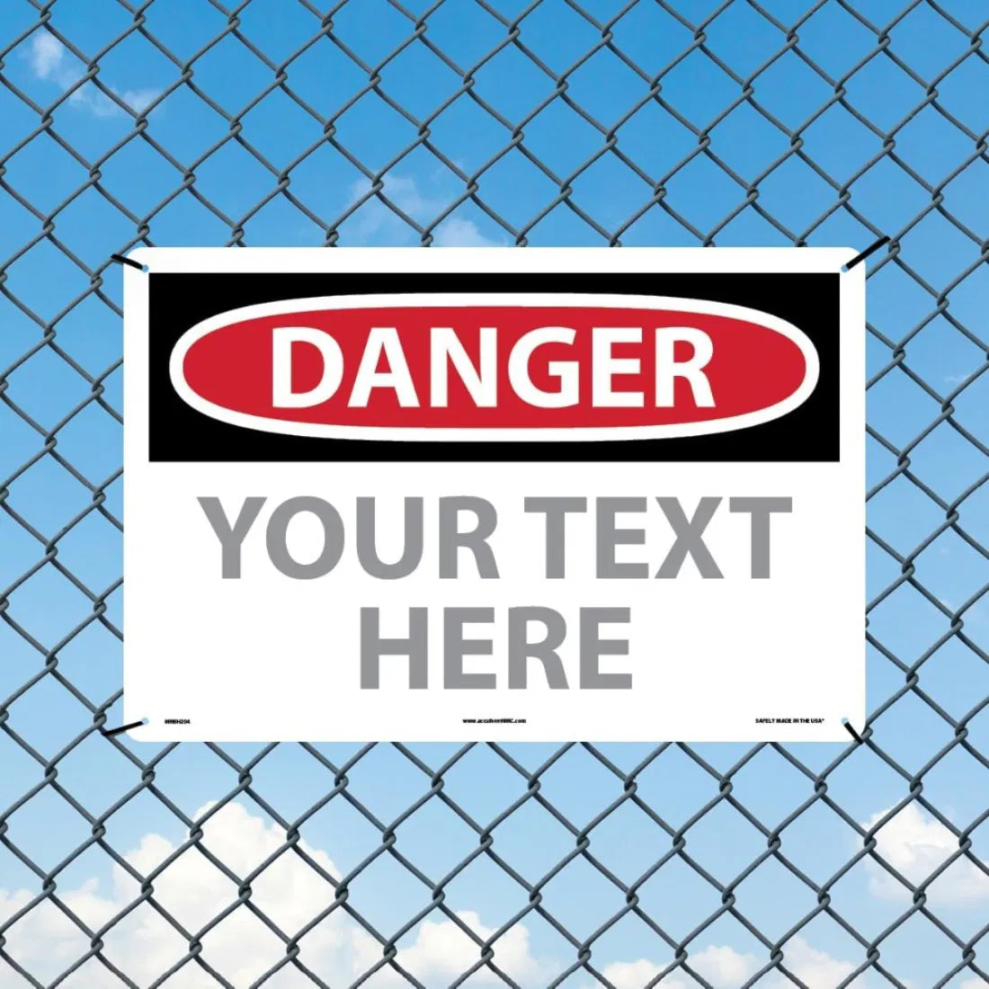 Custom OSHA Style Safety Caution Sign - view 7