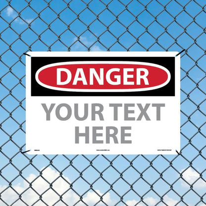 Custom OSHA Style Safety Caution Sign - view 7