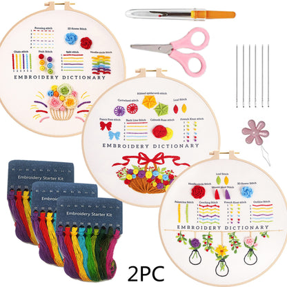 English Novice Handmade Sewing Kit Lu Embroidery Cross Practice Bag - view 7