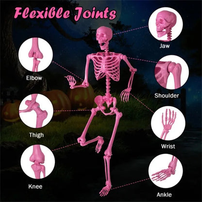 Halloween Skeleton Decor - No Assembly Needed, Integrated Hanging Rope, Playful-Spooky Vibe For Parties Yards - view 6