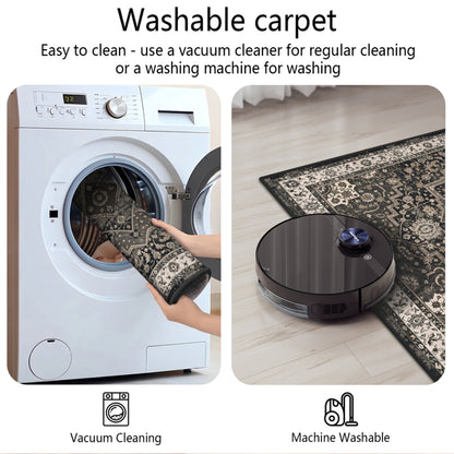 Kitchen Rug Sets Of 3 Washable Boho Kitchen Rugs And Runner Carpets Non Slip Kitchen Area Rug For Laundry Room Entryway - view 3