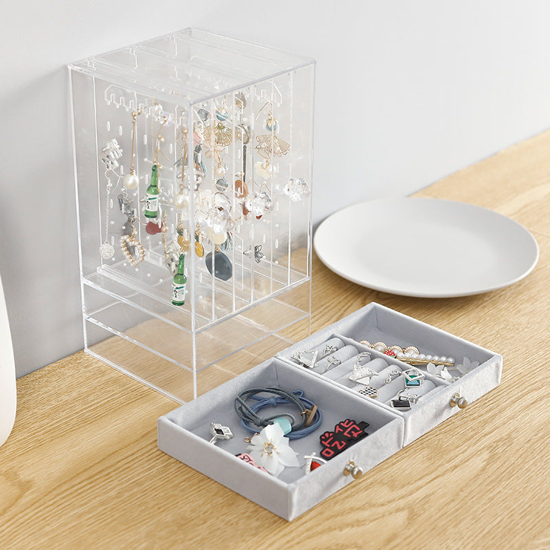 Earrings Organizer Jewelry Necklace Box Acrylic - view 2