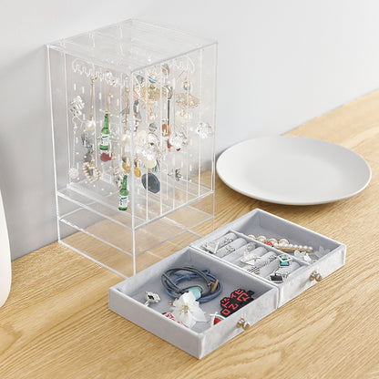 Earrings Organizer Jewelry Necklace Box Acrylic - view 2