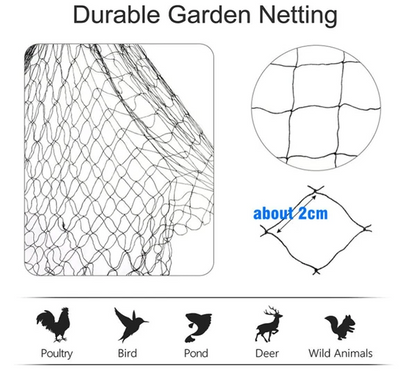 33FT Anti Bird Netting Pond Net Protection Tree Crops Plants Fruits Garden Mesh - view 3