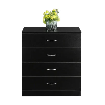 FCH Modern Simple 4-Drawer Dresser Black - view 7