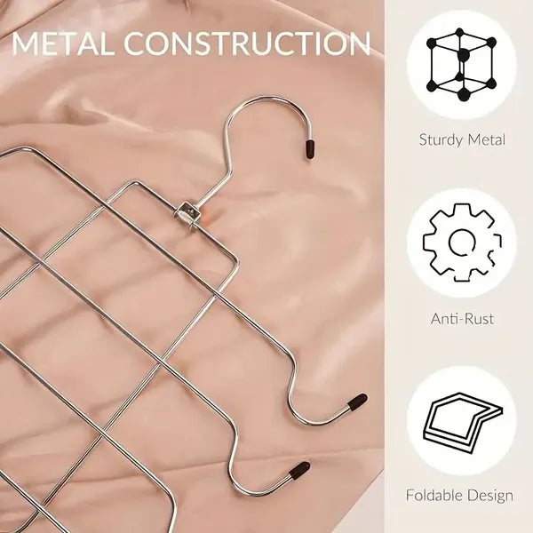 8-Layer Space-Saving Stainless Steel Underwear & Bras Organizer Hanger - view 5