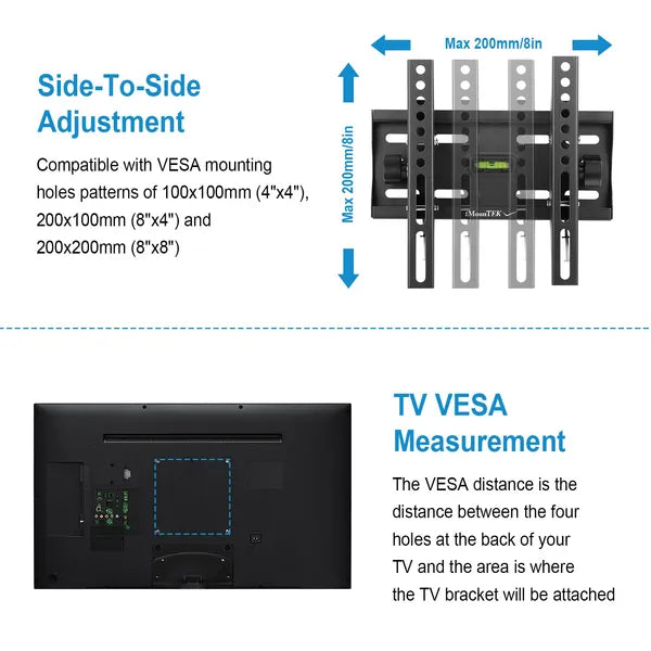 TV Wall Mount Bracket Tilt For 23"-42" LED/LCD/PLASMA Flat TV VESA 200x200mm - view 2