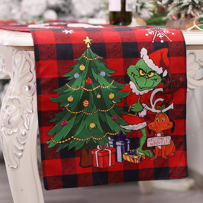 Christmas Table Runner Restaurant And Tea Table Table Decorations - view 3