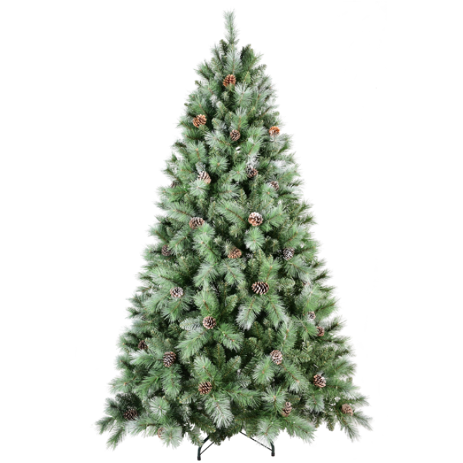 Artificial 7ft Green Christmas Tree With 1348PVC Hard Needle Mixed Branch Tips