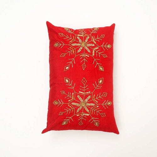Polyester Lumber Pillow With Bead Work Soft & Stylish Accent - view 5