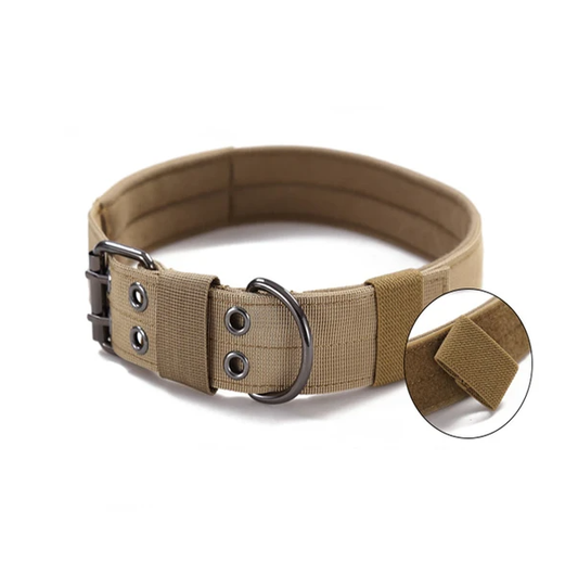 Wide Tactical Heavy Duty Nylon Large Dog Collar K9 Military With Metal Buckle - view 2