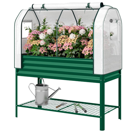 Raised Garden Bed With PE Greenhouse - view 2