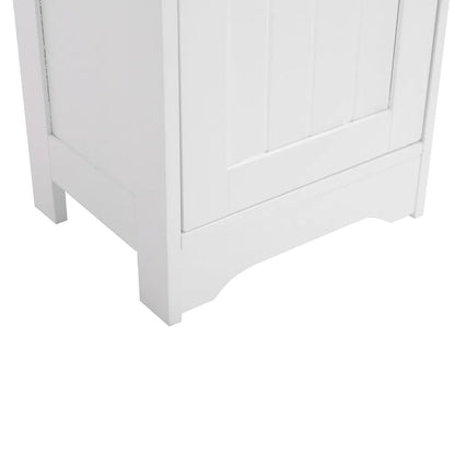 One Door & Three Layers Bathroom Cabinet White - view 8
