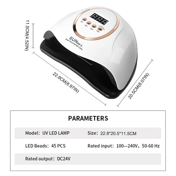 UV LED Nail Lamp,280W Nail Curing Lamps For Gel Polish With Automatic Sensor 4 Timer Setting,Led Nail Dryer - view 4