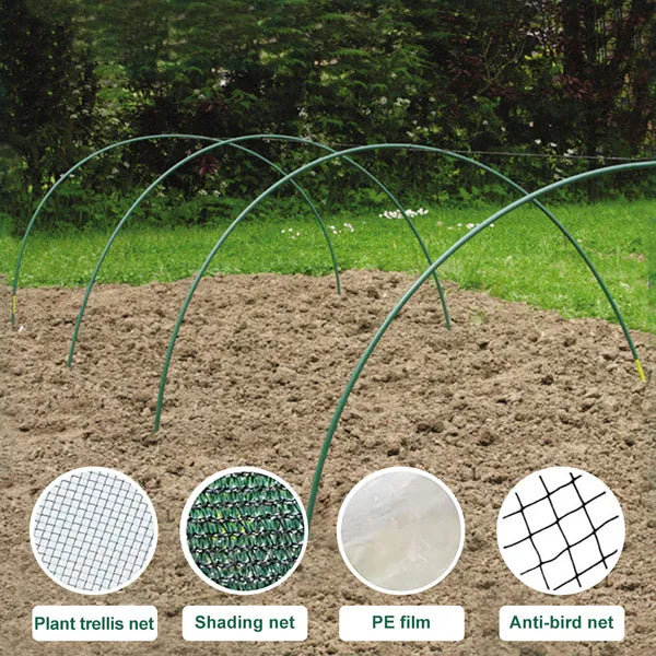 12PC 4ft*0.31inch Small Greenhouse Plastic Elbows, Garden Arch Support Accessories - view 5
