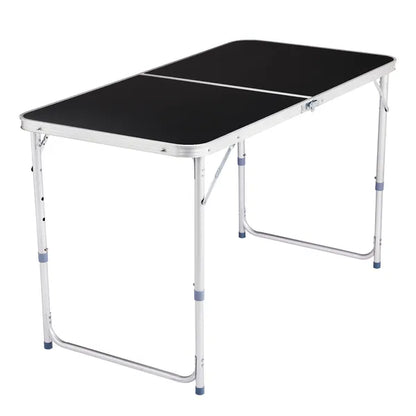 4Ft Portable Multipurpose Folding Table Black - view 4