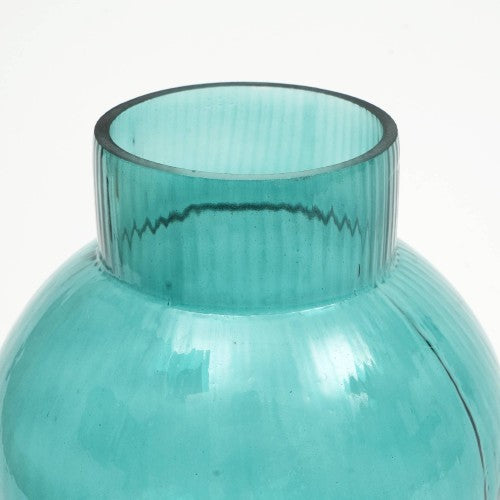 Modern Funnel Flare Glass Large Vase Inch Elegant Tall Decorative Vase For Home - view 2