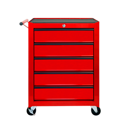 Rolling Metal Tool Chest With 5 Drawers, 20inch 5-Drawer Tool Chest Cabinet With Ball Bearing Drawer Slides