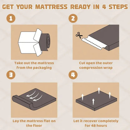 Japanese Floor Mattress, 100% High Density Comfortable Foam, Thicken Foldable Mattress Tatami Mat Sleeping Pad - view 5