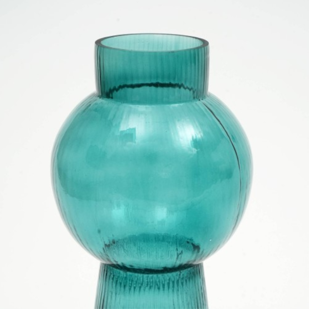 Modern Funnel Flare Glass Large Vase Inch Elegant Tall Decorative Vase For Home - view 4