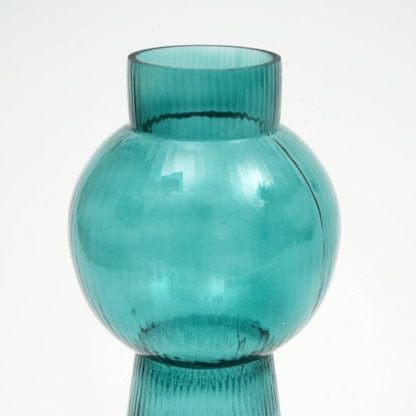 Modern Funnel Flare Glass Large Vase Inch Elegant Tall Decorative Vase For Home - view 4