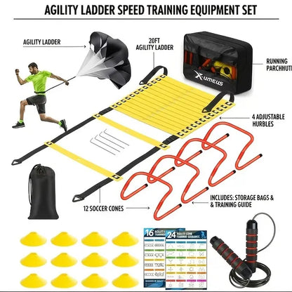 Professional Agility Ladder Training Set For Speed & Footwork - Adjustable Fitness Equipment With Carry Bag - view 5
