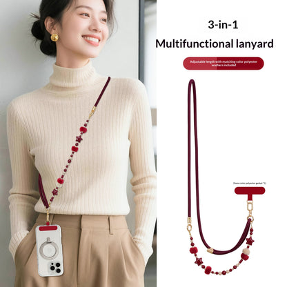 Plush Beaded Phone Lanyard - view 6