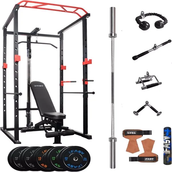 Home Gym Sets Multi-functional Power Cage,Home Adjustable Pullup Squat Rack - view 2