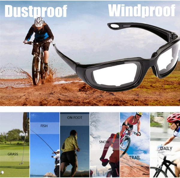 Motorcycle Riding Glasses Wind Resistant Bike Goggles UV Protection Resistant Padded Comfortable Outdoor Sport Goggles - view 8