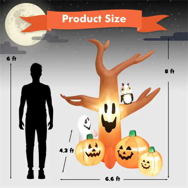 8-foot Halloween Inflatable Pumpkin - view 3
