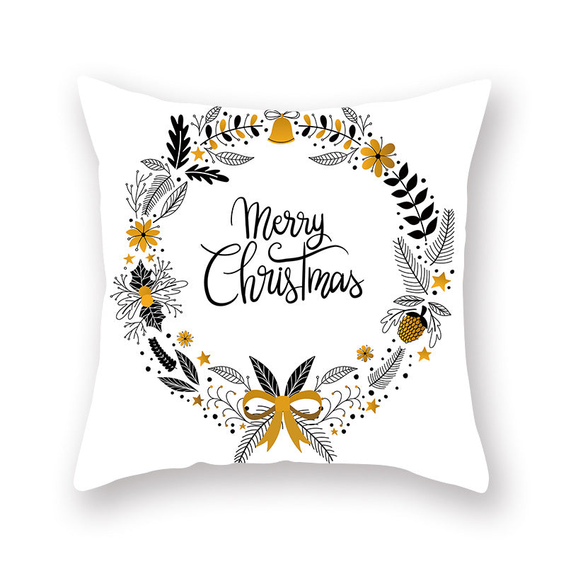 Home Golden Christmas Pillow Cover - view 5