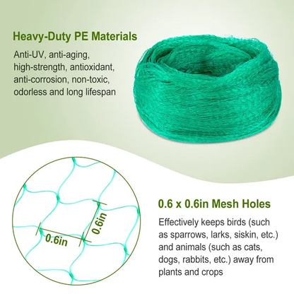 13 X 33ft Garden Netting Heavy Duty PE Anti Bird Netting Plants Fruits Tree Vegetables Protection Netting Net - view 2