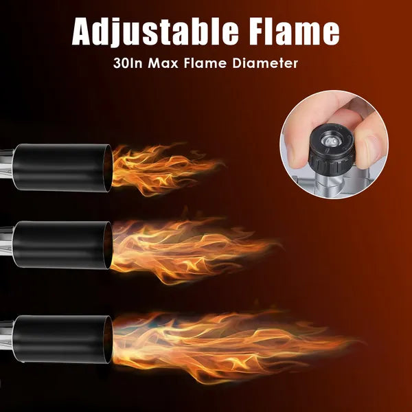 180,000 BTU Propane Weed Torch Heavy Duty Weed Burner Flame Weeder With 10FT Hose Piezo Ignition Adjustable Flame - view 5