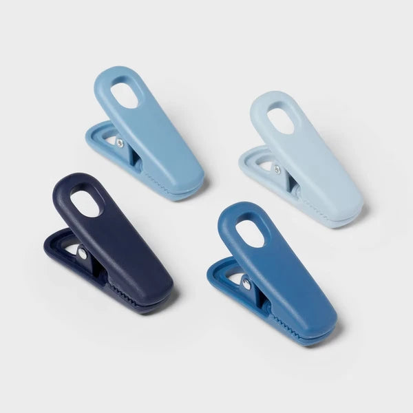 4pk Bag Clip Set For Food Storage