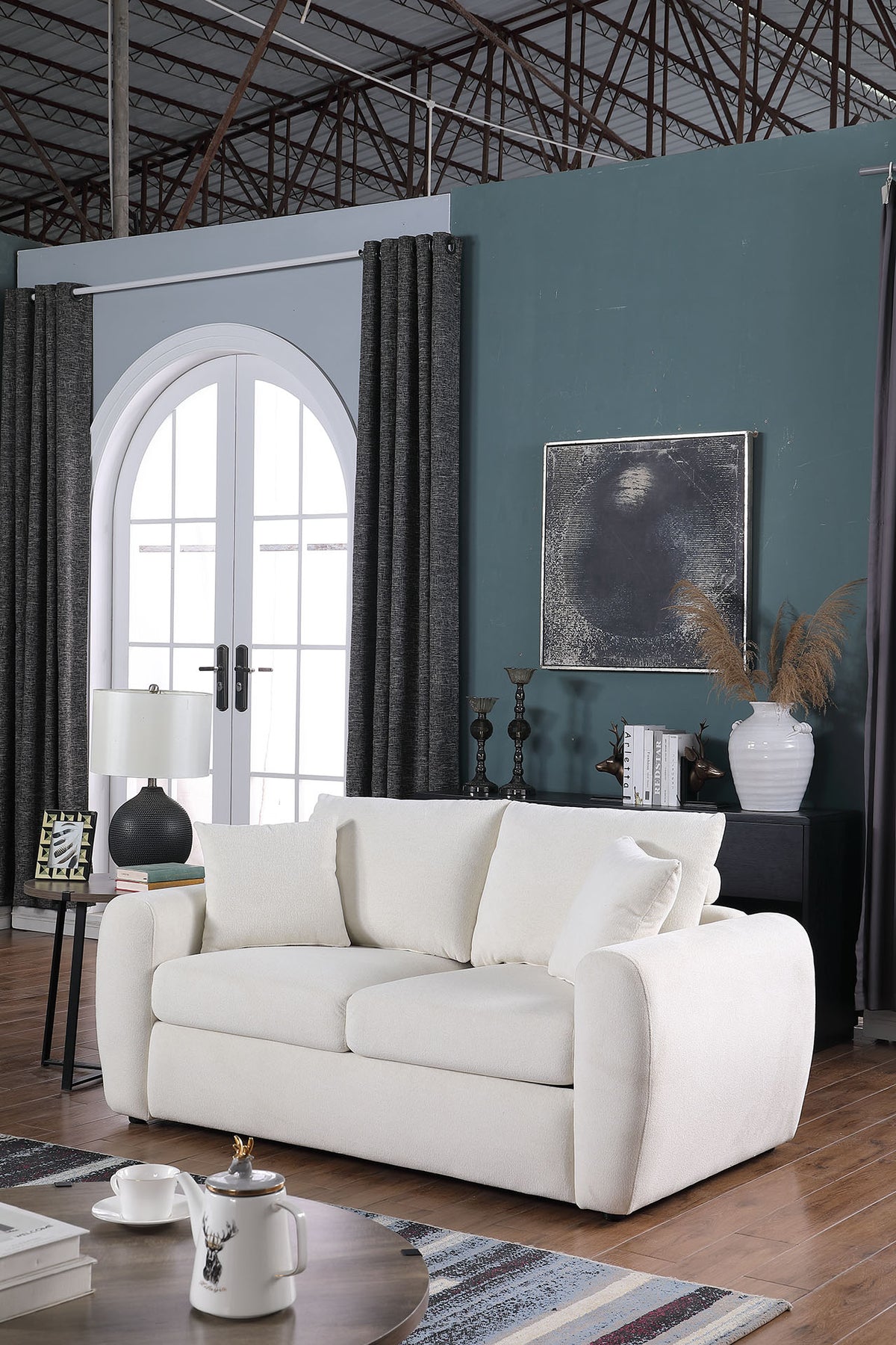 Modern Minimalist Comfortable Compressed BEIGE Sofa - view 5