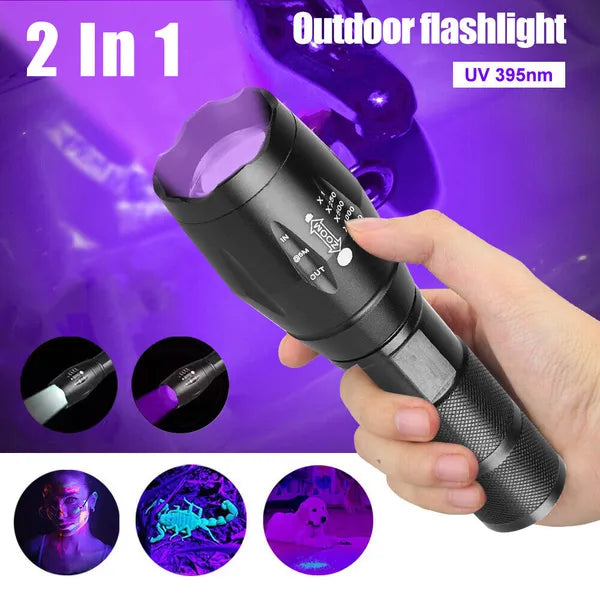 Superhelle UV Taschenlampe Ultraviolett Taschenlampe Schwarzlicht Licht Lampe