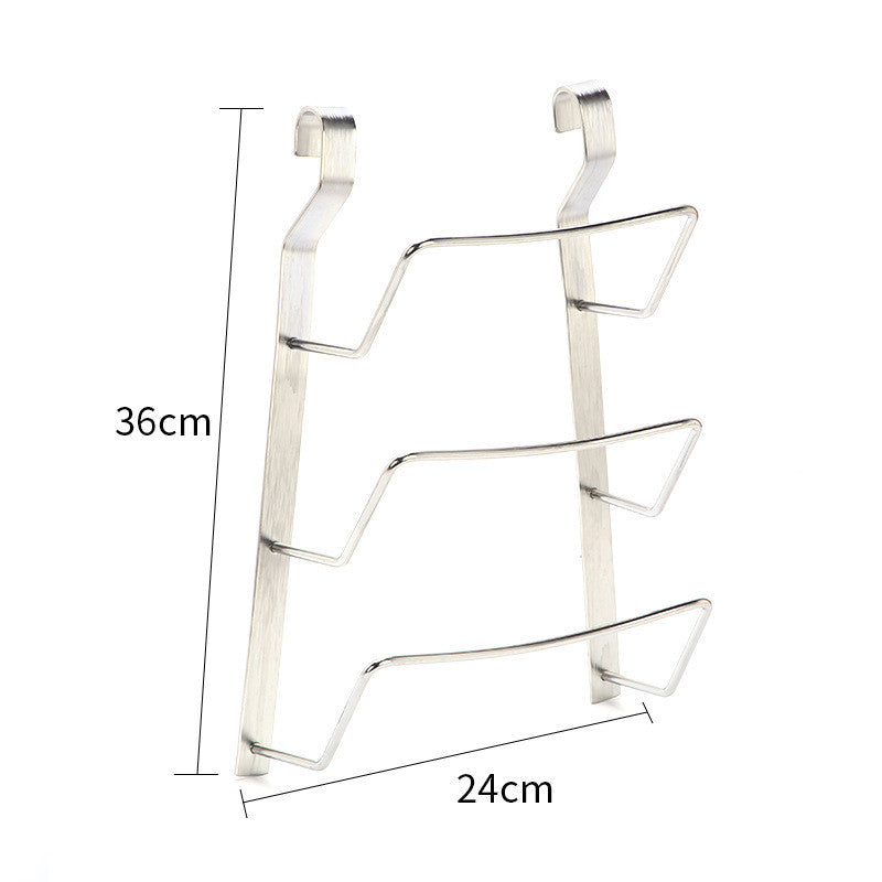 Stainless Steel Kitchen Organizer Multifunction Dish Drying Rack Wall Hanging Storage Holder Tableware Shelf Drainer - view 9