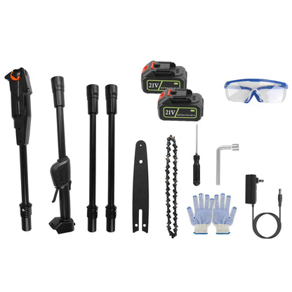 6in Cordless Pole Saw 7.4FT Maximum Extendable Length 35FT S Speed Electric Pole Chainsaw 2Pcs 3.0Ah Batteries - view 2