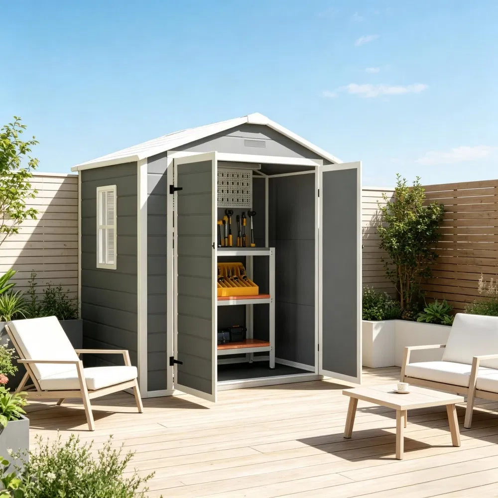 Outdoor Garden Storage Shed Tool House - view 5
