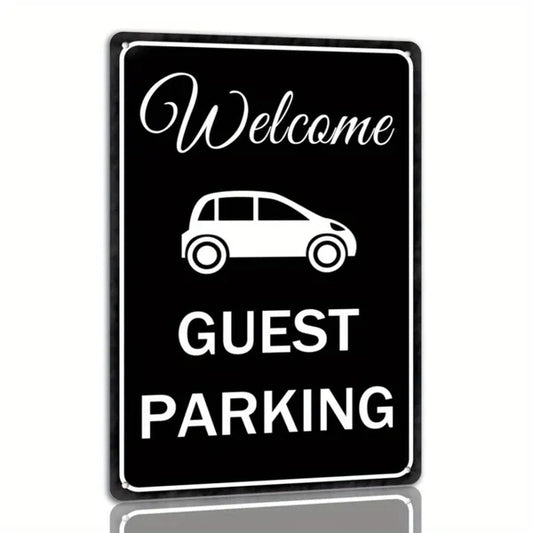 Vintage Welcome Coach Bus Metal Tin Sign Black & White Garage Shop Office Outdoor Wall Decor