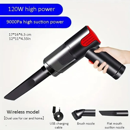 Wireless-silver Car Vacuum Cleaner Wireless Usb Charging Car Vacuum Cleaner Home Handheld Mini Desktop Vacuum Cleaner - view 2