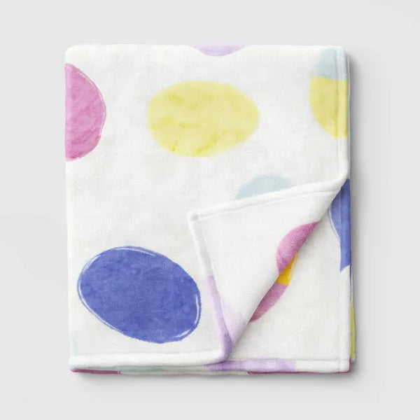 Easter Eggs Printed Plush Throw Blanket - view 3