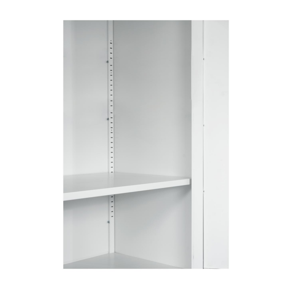 60inch Tall Metal Wardrobe Cabinet With 1 Drawer And Hanging Rod, 2 Doors Wardrobe Closet With Shelf For Bedroom - view 2