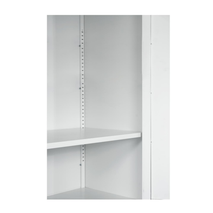 60inch Tall Metal Wardrobe Cabinet With 1 Drawer And Hanging Rod, 2 Doors Wardrobe Closet With Shelf For Bedroom - view 2