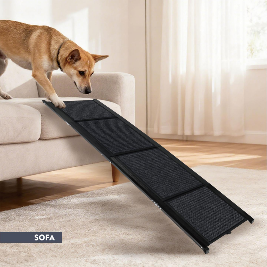 Dog Ramp For Car 71inch Long & 19.3inch Wide Portable Dog Ramps For Large Dogs With Non-Slip Rug Surface Dog Car Ramp - view 7