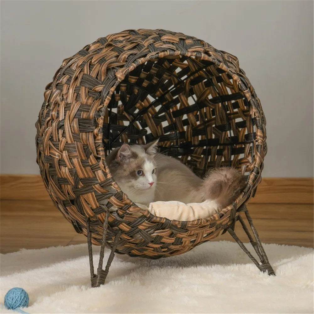 Cat Bed/Cat House -Brown - view 7