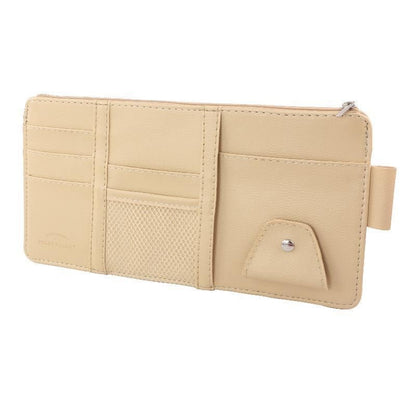 Car Auto Sun Visor Point Pocket Organizer Pouch Bag Card Glasses Storage Holder Car-Styling IC Card Holder Sunshade Bag - view 5