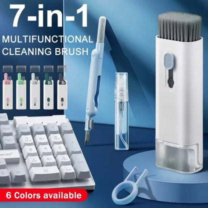 7 In 1 Computer Keyboard Cleaner Brush Kit Earphone Cleaning Pen For Headset Keyboard Cleaning Tools Cleaner Keycap