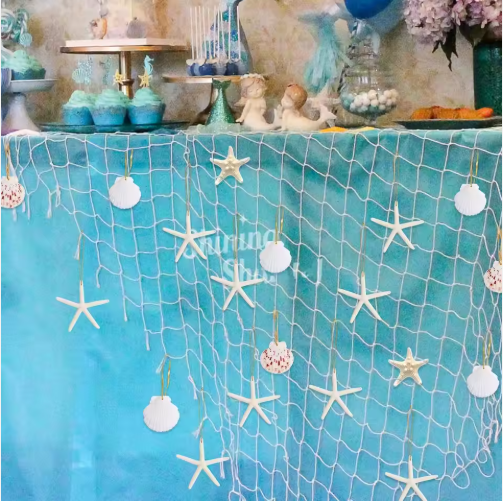 20 PCS Christmas Starfish Hanging Ornaments 3-4'' Natural Starfish With Rope - view 3
