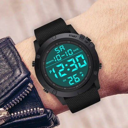 Waterproof Digital Sports Watch Military Tactical LED Backlight Wristwatch Men - view 3